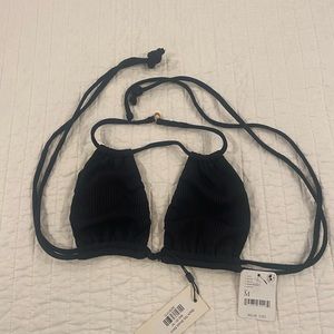 Montce Black Bikini top. Never worn. Tags on. Size medium